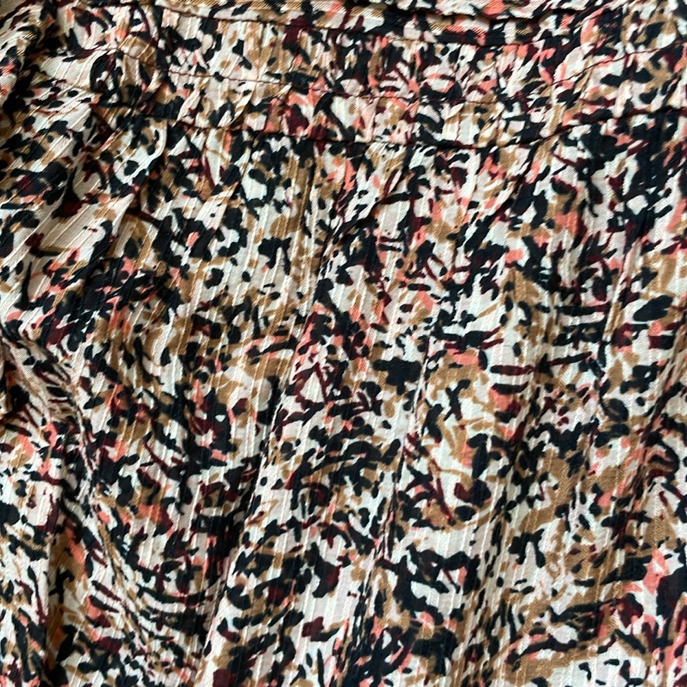 LOFT XS Pintucked Ruffle Shell top - Picture 13 of 13
